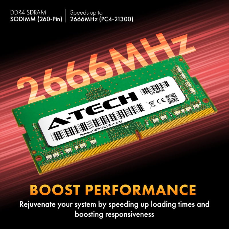 A-Tech 4GB DDR4 2666MHz PC4-21300 (PC4-2666V) CL19 SODIMM 1.2V 260-Pin Non-ECC SO-DIMM Laptop Notebook RAM Memory Module - Image 3